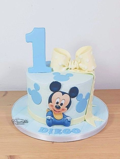 1 St Birthday Cake Boy, 1st Bday Cake For Boy, 1st Birthday Cakes For Boys, Baby Mickey Cake, Baby Mickey Mouse Cake, Edible Print Cake, Mickey Birthday Cakes, Vom Avea Un Copil, Γενέθλια Mickey Mouse