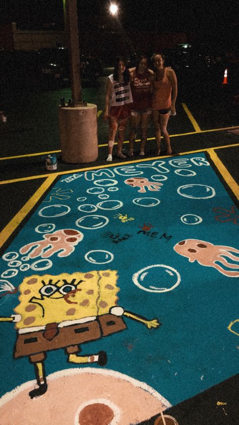 Sponge bob parking space Senior Parking Spaces, Senior Parking Spot, Parking Spot Painting, Spot Painting, Senior Stuff, Parking Spot, Sponge Bob, Parking Space, Senior Year