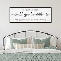 Signs For Above Bed, Rustic Above Bed Decor, Over The Bed Wall Decor For Couples, Signs Above Bed, Above The Bed Wall Decor, Girls Bedroom Color Schemes, Decor For Bedroom Wall, Lie With Me, Bed For Bedroom