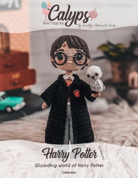 Harry Potter Pdf, Disney Crochet Pattern, Harry Potter Wizarding World, Harry Potter Crochet, Crochet Doll Tutorial, Granny Square Crochet Patterns Free, Crochet Hack, Crochet Disney, Quick Crochet Patterns