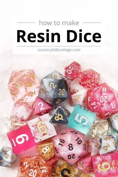 How To Make Dice, Diy Resin Dice, Dnd Diy, Diy Dice, Ideas To Sell, Dnd Crafts, How To Make Resin, Epoxy Resin Diy, Resin Crafts Tutorial