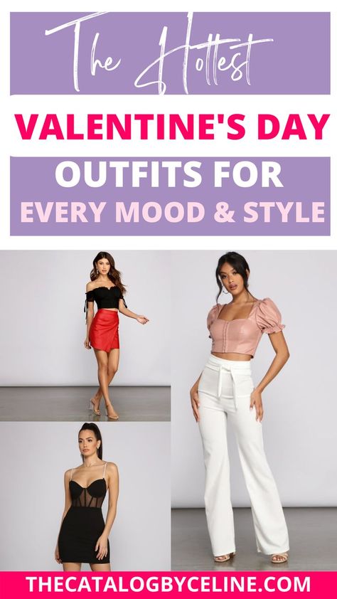 These are the HOTTEST Valentines day outfits for date night and daytime looks! After doing your valentines day nails, check out these cute red Valentines day outfits for women dresses, casual Valentines day dresses, classy and casual red outfits, cute casual red dresses with long sleeves, and other Valentines day outfits aesthetic, cute red date night outfits, casual Valentines Day outfits, casual Valentines outfits, and more Valentines day outfit ideas and valentines outfit ideas for women date Valentines Outfit Ideas For Women, Casual Red Dresses, Valentines Day Outfits Aesthetic, Valentines Day Outfits For Women, Outfits For Date, Red Dress Casual, Cute Valentines Day Outfits, Valentines Day Dresses, Day Outfits