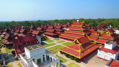 Mandalay City, Mandalay Palace, Mandalay Hill, Burmese Architecture, Myanmar Mandalay, Myanmar Travel, Artwork Wallpaper, Royal Mint, Anime Cover Photo