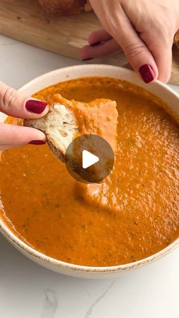 Jessica Sepel - JSHealth® 🧿 on Instagram: "TOMATO, CAPSICUM & BASIL SOUP 🍅 Full recipe below and in the @jshealthapp 
⁠
This recipe is from my beautiful Mum, Nicky, so it felt fitting to share it this Mother’s Day weekend ❤️⁠
⁠
This soup is a classic example of how simple ingredients can be elevated to something truly rich and full of flavour. You can serve it as it is or with a dollop of ricotta or Greek yoghurt. ⁠
⁠
Sending love to everyone this weekend, to the mothers, those who wish to be mothers, those who’ve lost and everyone in between xx⁠
⁠
With care always, ⁠
Jess x ⁠
⁠
Ingredients:⁠
- 3 red capsicums (bell peppers)⁠
- 3 tbsp extra virgin olive oil⁠
- 6 roma tomatoes⁠
- 1 red onion, finely diced⁠
- 1 garlic clove, minced⁠
- 2 tsp paprika⁠
- ¼ tsp chilli flakes, optional⁠
- 1 bun Jessica Sepel, Basil Soup, Cooking Soup, Garlic Clove, Soup Dinner, Sending Love, Dinner Inspiration, Chilli Flakes, Roma Tomatoes