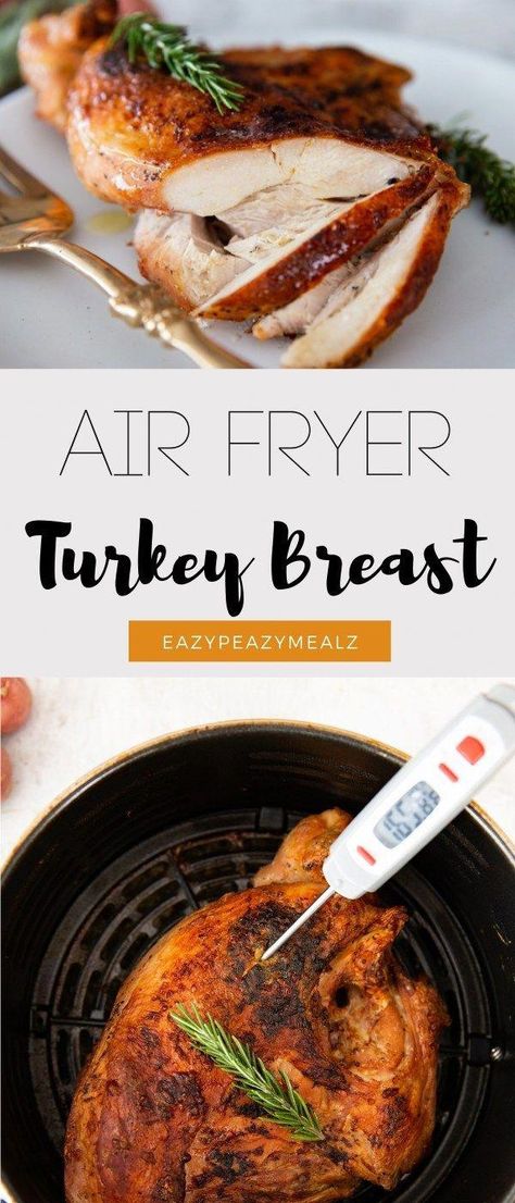 Turkey Breast In Air Fryer, Air Fryer Turkey Breast, Air Fryer Recipes Low Carb, Air Fryer Turkey, Air Fryer Recipes Breakfast, Oven Roasted Turkey, Turkey Breast Recipe, Air Fryer Oven Recipes, Breast Recipe