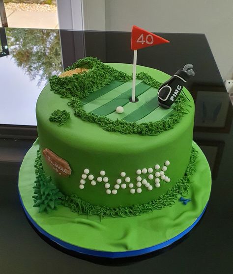 Golf Cake Ideas, Mark Birthday, Golf Birthday Cakes, Sweet Bakes, Golf Cake, Golf Party, Golf Birthday, Delicious Cake Recipes, Delicious Cake