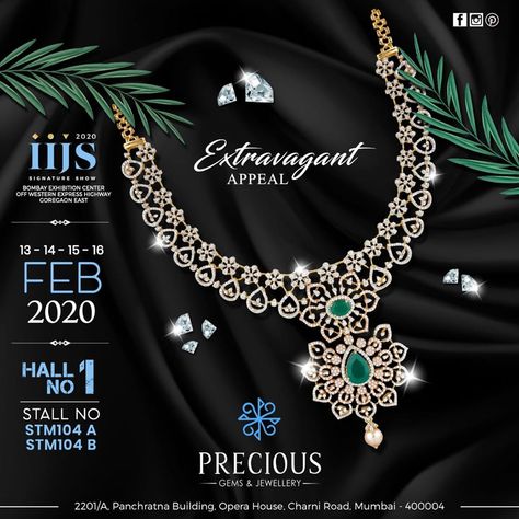 Jewellery Invitation Design, Jewellery Exhibition Poster, Iijs Exhibition Invite, Jewellery Exhibition Invitation, Jewellery Layout, Shop Opening Invitation Card, Jewelry Banner, Opening Invitation, Diamond Jewlery