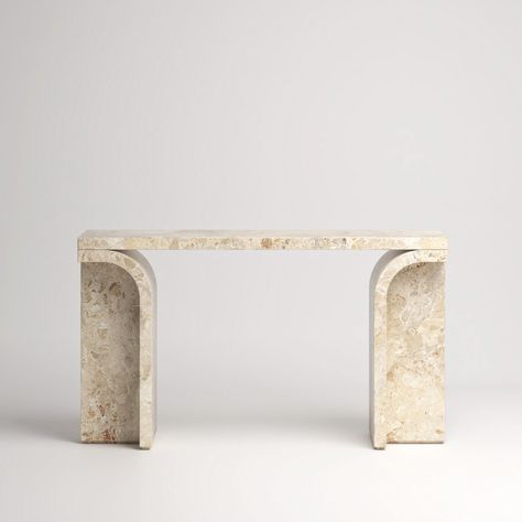 STUDIOTWENTYSEVEN • T03 CONSOLE BY HERVÉ LANGLAIS Wabi Sabi House, Designer Console Table, Console Table Design, Marble Console Table, Living Room Tv Unit Designs, Earth Gift, Marble Furniture, Marble Console, House Plants Decor