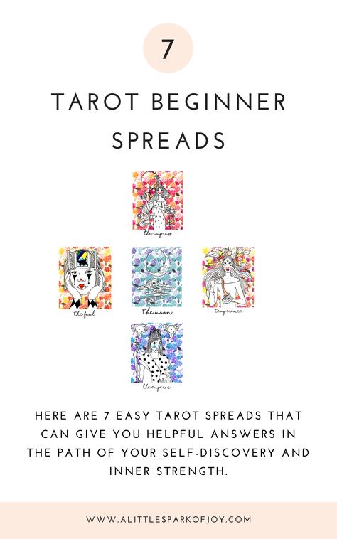 Popular Tarot Spreads, Tarot For Self Discovery, Different Types Of Tarot Spreads, Practice Tarot Spreads, Tarot Deck Spreads, Classic Tarot Spreads, 9 Card Tarot Spread, Card Spreads Tarot, Tarot Card Reading Questions