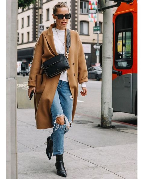 Annie Bing, Cozy Pullover, Camel Coat, Anine Bing, Street Style Chic, Style Crush, Cool Boots, Looks Style, Mode Inspiration