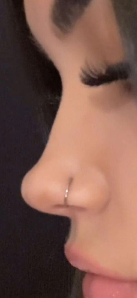 Nose Piercing Button Nose, Big Button Nose, Small Nose Aesthetic, Nose Jobs, Cute Nose, Rhinoplasty Nose Jobs, Pretty Nose, Brown Hair Looks, Button Nose