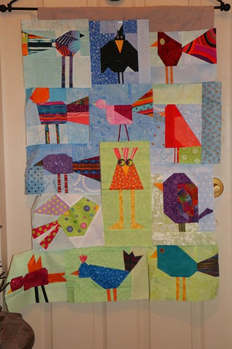 Bird Quilts, Bird Quilt Blocks, Patchwork Art, Paper Pieced Quilt, Bird Quilt, Scrap Quilt Patterns, Animal Quilts, Patchwork Quilt Patterns, Patchwork Quilting