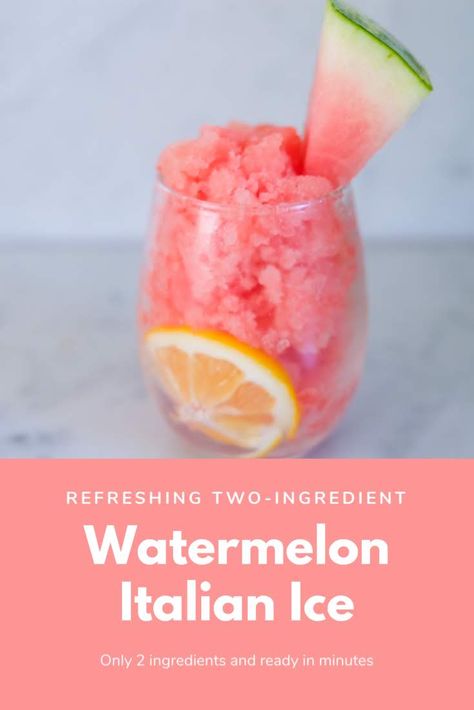 Watermelon Italian Ice – Bringing Up Foodies Watermelon Italian Ice Recipe, Watermelon Italian Ice, Italian Ice Recipe, Healthy Dessert Options, Icee Recipe, Frozen Watermelon, Cut Watermelon, Italian Ice, Sorbet Recipes