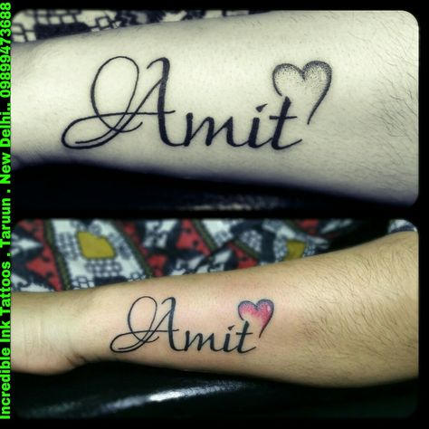 #Amit #Name #Tattoo Amit Name Tattoo Amit Names, Amit Tattoo Name, Name Tattoo On Hand, Names Tattoo, Peacock Mehndi, Tattoo Training, Believe Tattoos, Tattoo On Hand, Babies Photography