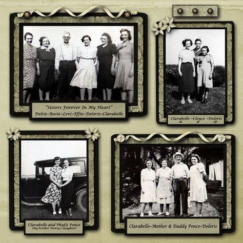 Genealogy Scrapbook, Heritage Scrapbooking Layouts, Ancestry Scrapbooking, Scrapbook Family, Heritage Scrapbook Pages, White Scrapbook, Genealogy Scrapbooking, Family Layout, Scrapbook Design