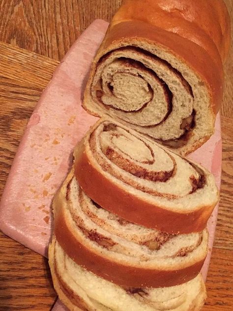 Cinnamon Swirl Bread for the Bread Machine | Allrecipes Cinnamon Swirl Bread Recipe, Swirl Bread Recipe, Easy Bread Machine Recipes, Challah Bread Recipes, Homemade Apple Butter, Swirl Bread, Cinnamon Swirl Bread, Breakfast Bread Recipes, Bread Maker Recipes