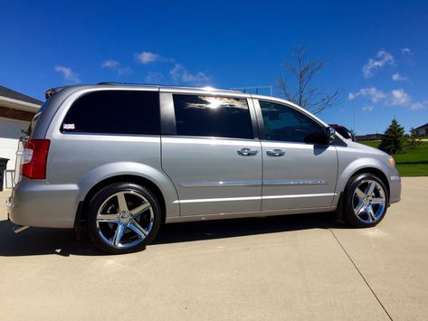 I saw awhile back that another member had 20x9 Jeep SRT wheels on their Grand Caravan and I fell in love with how that looked. I decided to get a chrome set for my van since the T&C has other chrome on it. :cool: Chrysler Van, Chrysler Minivan, Jeep Srt, Replica Wheels, Black Headlights, Dodge Van, Spider Monkey, Van Ideas, Dodge Grand Caravan