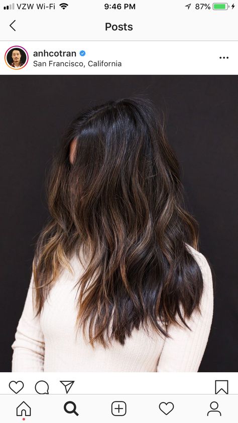 Root Shadow, Subtle Balayage, Hair Colour, Balayage, Black And Brown, Hair Color, Hair Cuts, Long Hair Styles, Hair Styles