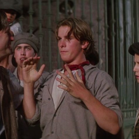 Jack Kelly 1992, Newsies Christian Bale, Christian Bale Newsies, 1992 Newsies, Newsies 1992, B J Novak, Attractive Celebrities, Chris Bale, Movie Recs