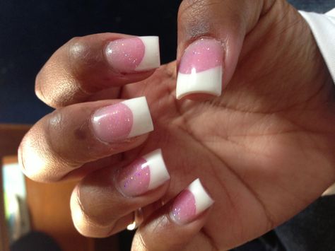 Classic White Tips White Tips, White Tip, French Nails, Classic White, Pink White, Acrylic Nails, My Style, Nails, Tattoos