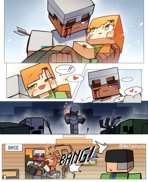 𝐀𝐑𝐓𝐈𝐒𝐓: りぶ @katjamura On X Twitter | #Minecraft #Minecraftfanart #Steve #Alex Frozen Memes, Minecraft Comics, Minecraft Girl Skins, Minecraft Drawings, Monster School, Minecraft Pictures, Minecraft Steve, Minecraft Anime, Minecraft Wallpaper