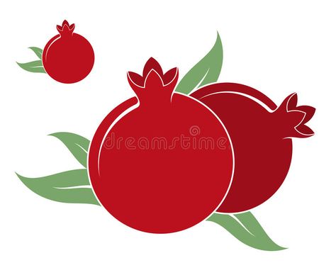 Watermelon Icon, Pomegranate Illustration, Pomegranate Vector, Pomegranate Art, Pomegranate Design, Silhouette Logo, Fruit Logo, Car Birthday Theme, Leaf Silhouette