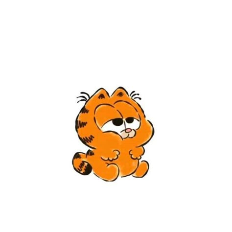 modoodles on Instagram Garfield Laying Down, Baby Garfield Drawing, Cute Orange Drawing, Pookie Garfield, Garfield Drawings, Cute Drawings Animals, Baby Garfield, Orange Characters, Garfield Art