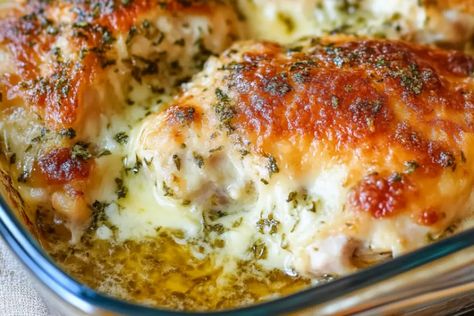 Golden Baked Provolone Chicken: A Family Delight Golden Baked Provolone Chicken, Provolone Chicken Bake, Chicken Provolone Recipes, Provolone Chicken, Chicken Provolone, Provolone Recipes, Easy Grilled Chicken, Chicken Bake, Tender Chicken Breast