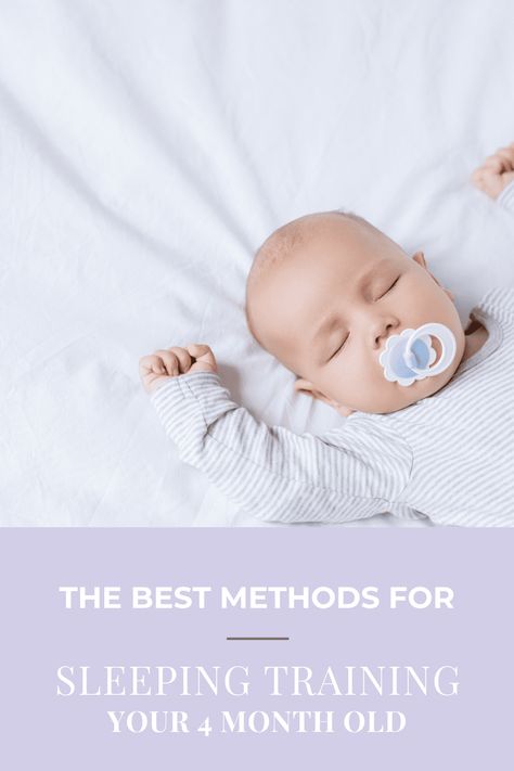 Sleep Training at 4 Months [3 Methods & Some Advice] If you are sleep training at 4 months, here is how to get your baby to fall asleep – and stay asleep – so you can get much-needed rest, too. #sleeptraining #babysleeptips via @rookiemoms Ferber Method, Moms On Call, Gentle Sleep Training, Sleeping Tips, Sleep Train, Sleep Training Methods, Baby Essentials Newborn, Sleep Training Baby, Newborn Accessories