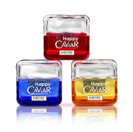 Laveyrie, Caviar Ice Cube. Three colored glasses, made with the help of Dapy. Colored Glasses, Packaging Designs, Food Packaging Design, Food Packaging, Ice Cube, Packaging Design, The Help, Condiments, Packaging