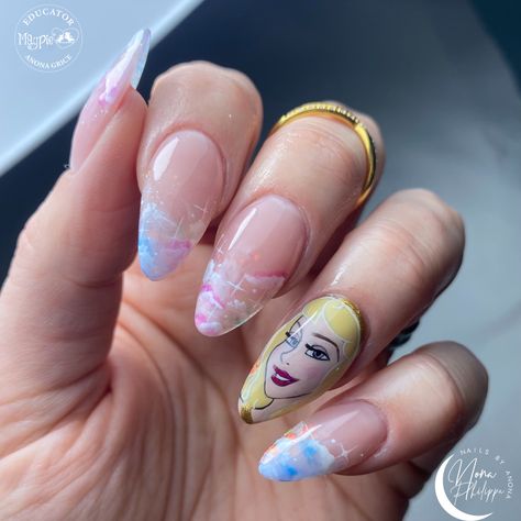 Sleeping Beauty Inspired Nails, Sleeping Beauty Nails, Princess Kida, Aurora Wedding, Inspired Nails, Disney Sleeping Beauty, Maleficent, Beauty Nails, Glow Up?