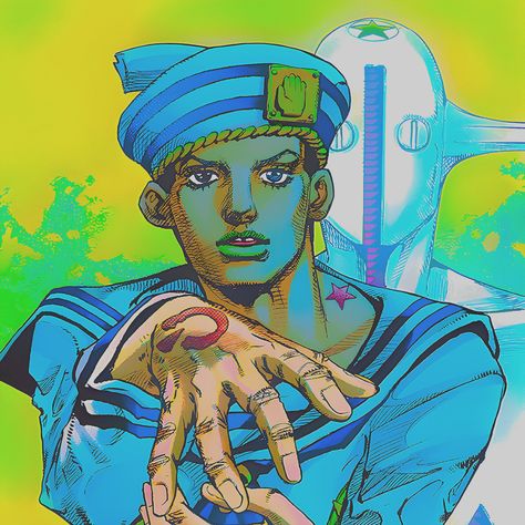 Jojolion Pfp, Gappy Higashikata, Jjba Icons, Jojo Manga, Josuke Higashikata, Pixel Art Landscape, Manga Pfp, Anime Pfp, Jojo Bizzare Adventure