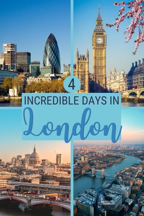 4 Days In London, London England Travel, Itinerary Ideas, London Itinerary, Travel London, London Vacation, Travel Guide London, Day Trips From London, London Tours