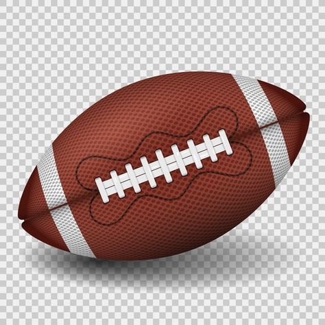 Balón de fútbol americano. icono realist... | Premium Vector #Freepik #vector #deporte #futbol #juego #rayas Premium Vector, Rugby, Football, American Football