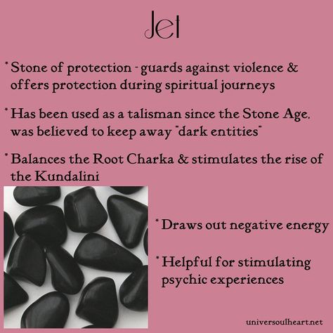 Jet Stone Jewelry, Jet Stone Meaning, Jet Crystal Meaning, Jet Gemstone, Crystal Grimoire, Shiny Rocks, Crystal Tips, Jet Crystal, Magic Things