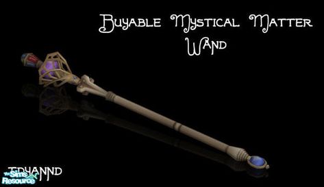 tdyannd's Buyable Mystical Matter Magic Wand Mesh Sims 4 Nails, Sims Medieval, Witch Wand, Sims 4 Mm Cc, Sims 4 Gameplay, Sims 4 Mm, Sims 4 Cc Packs, Sims Hair, Sims Community