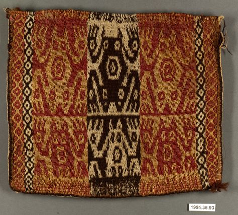 South American Textiles, Peruvian Art, Peruvian Textiles, Inkle Weaving, Medieval Jewelry, Antique Textiles, Ethnic Patterns, Metal Ornament, Pattern Books