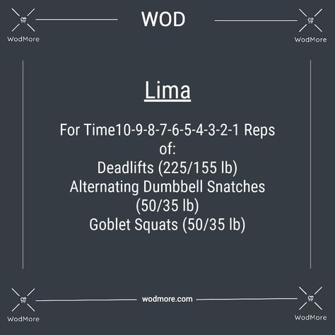 Lima Wod Crossfit, Crossfit Workouts Wod, Gym Wod, Crossfit Workouts At Home, Crossfit At Home, Workout Of The Day, Dumbbell Squat, Background Story, Wod Workout