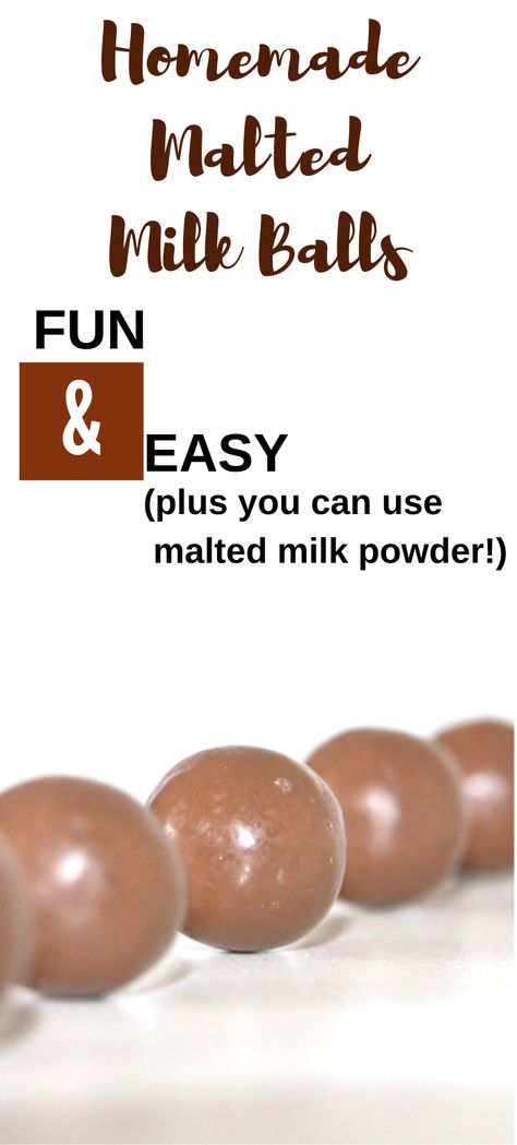 Homemade Malted Milk Balls are a fun and easy candy to make. Make your own Valentine's Day or Christmas Candy or just a sweet treat for friends. This delicious Homemade Malted Milk Balls Recipe is EASY to make with simple ingredients you can find at the store. Have some family fun with your kids and make a super simple candy at home. Homemade Milk Duds, Whopper Candy Recipes, Homemade Malted Milk Balls, Chick O Stick Candy Recipe, Simple Treat Recipes, Whoppers Candy Recipes, Making Candy With Molds, Malted Milk Powder Recipes, Milk Balls Recipe