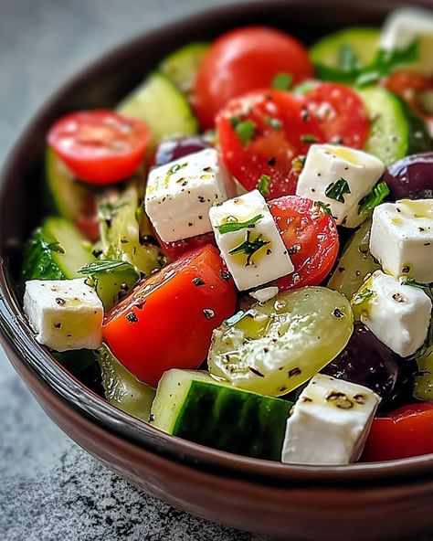 CLASSIC GREEK SALAD A Refreshing Taste of Greece Classic Greek Salad, Greek Salad, Greece, Salad, Instagram