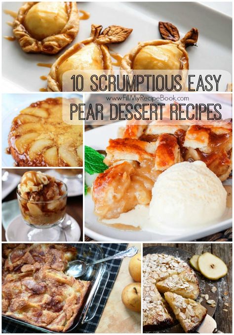 Easy Pear Dessert, Caramel Pear Pie, Gourmet Fine Dining, Potjie Pot, Pear Desserts, Pear Cobbler, Pear Dessert Recipes, Pear And Almond Cake, Caramel Pears