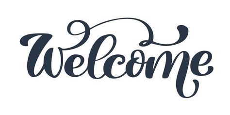 Welcome Font, Christian Hand Lettering, Quote Fashion, Welcome Words, Handwritten Typography, Welcome Design, Welcome Letters, Hand Drawn Lettering, Hand Lettering Quotes