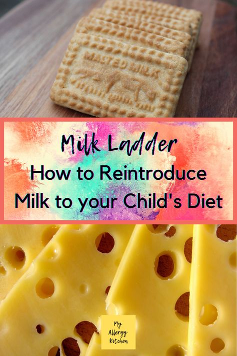 Cow Milk Protein Allergy Recipes, Milk Ladder Recipes, Baked Milk Challenge Recipes, Dairy Ladder Step 1 Recipe, Reintroducing Dairy, Dairy Ladder, Milk Ladder, Cows Milk Protein Allergy, Cows Milk Allergy