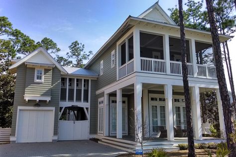 Plan #443-14 - Houseplans.com Beach Cottage House, Beach Cottage House Plans, Beach Style House, Beach Style House Plans, Beach House Flooring, Coastal Homes Plans, Beach House Plan, Craftsman Cottage, Cottage Style House Plans