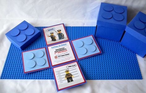 Convite Police Birthday Party Ideas, Lego Invite, Lego City Birthday, Police Themed Birthday Party, Lego Party Invitations, Lego Invitation, Police Birthday Party, Lego Invitations, Lego Themed Party