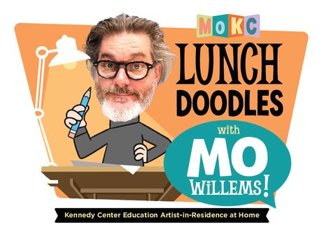 LUNCH DOODLES with Mo Willems! Mo Willems Pigeon, Mo Williams, Ford Foundation, American Library Association, Mo Willems, Drawing Activities, Story Time, Me Time, Online Learning