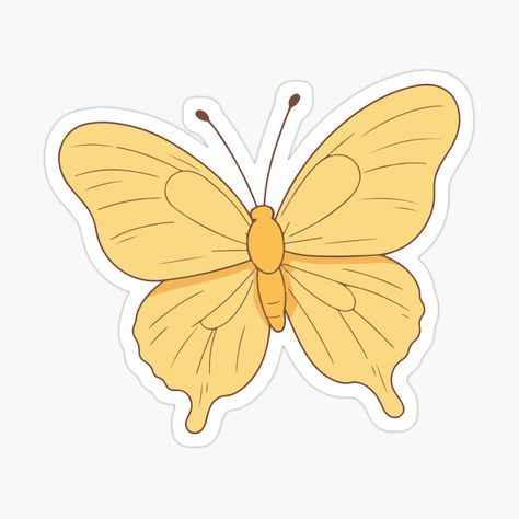 Get my art printed on awesome products. Support me at Redbubble #RBandME: https://www.redbubble.com/i/sticker/Kawaii-Clouded-Yellow-Butterfly-by-Atlantico54/161326554.JCQM3?asc=u Kawaii Cloud, Plastic Stickers, Yellow Butterfly, Decorate Notebook, Coloring Stickers, Sticker Collection, Printable Stickers, Eye Catching Colors, Aesthetic Art