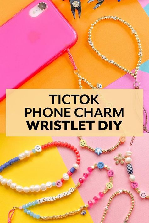 Wristlet Diy, Wristlet Tutorial, Diy Body Scrub Recipes, Diy Jewelry Tutorials, Diy Body Scrub, Bracelets Handmade Diy, Phone Wristlet, Phone Charms, Beads Bracelet Design