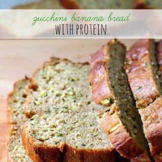 Banana Bread With Protein, Quest Protein Recipes, Zucchini Banana, Zucchini Banana Bread, Protein Bread, Protein Muffins, Protein Powder Recipes, Baking Soda Uses, Zucchini Bread