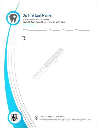 Beautiful Dentist Prescription Pad Design with Curvy Layout Dental Prescription Pad Design, Dental Prescription, Prescription Pad Design, Prescription Pad, Dental Design, Ganpati Bappa, Dental Hygiene, Pad Design, Business Cards Creative